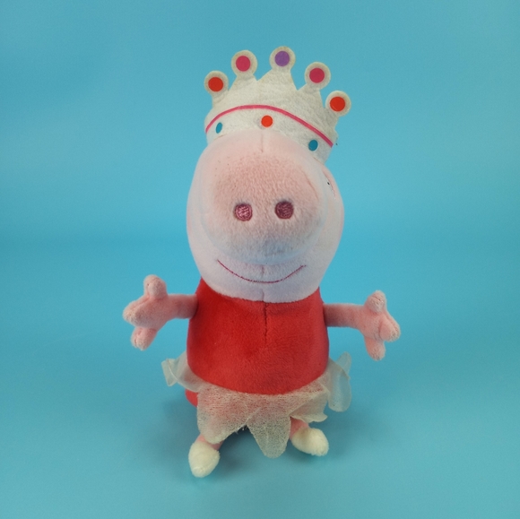 TY 2015 Ballerina Peppa Pig 8" Plush Toy Red Pink - Picture 5 of 12